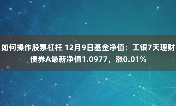 如何操作股票杠杆 12月9日基金净值：工银7天理财债券A最新净值1.0977，涨0.01%