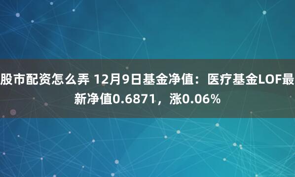 股市配资怎么弄 12月9日基金净值：医疗基金LOF最新净值0.6871，涨0.06%