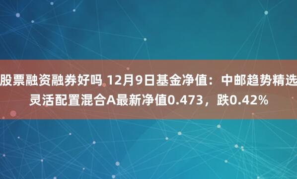 股票融资融券好吗 12月9日基金净值：中邮趋势精选灵活配置混合A最新净值0.473，跌0.42%