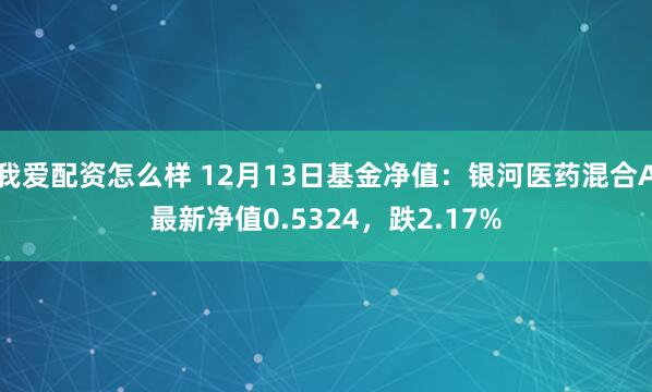 我爱配资怎么样 12月13日基金净值：银河医药混合A最新净值0.5324，跌2.17%